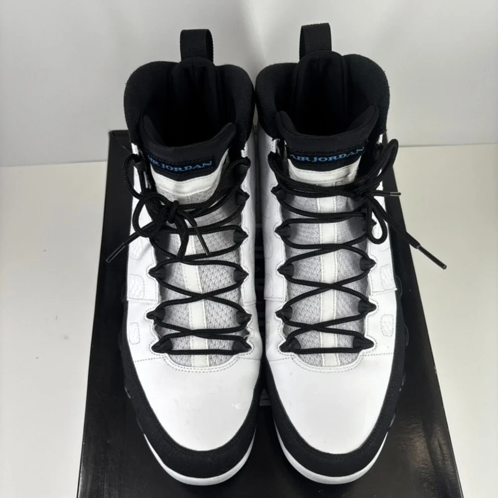 Nike Air Jordan 9 Retro University Blue Men's 13 White/Black Sneakers CT8019-140